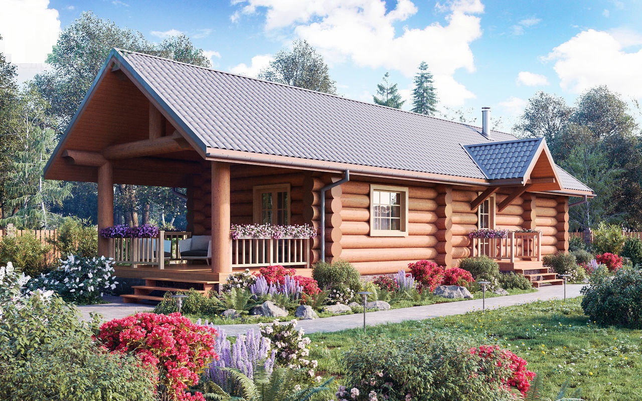 Баня из бревна VZ-629